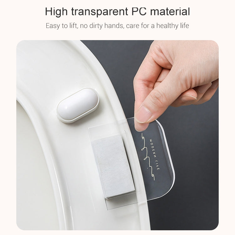 FY-J109 Toilet Cover Handle Home No Dirty Hand Toilet Lift Lid Tool, Red Wine, Transparent, Dark Green
