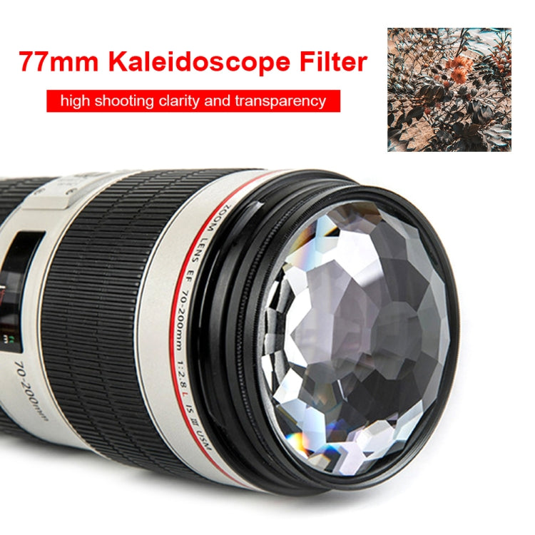 77mm Kaleidoskop-Prisma Vordergrund-Unschärfe Kamera-Glasfilter-Objektiv