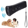 LED-Taschenlampe Ultraschall-Hundeabwehr Tragbarer Hundetrainer, Farbe: Doppel-Schwarz (bunte Verpackung)