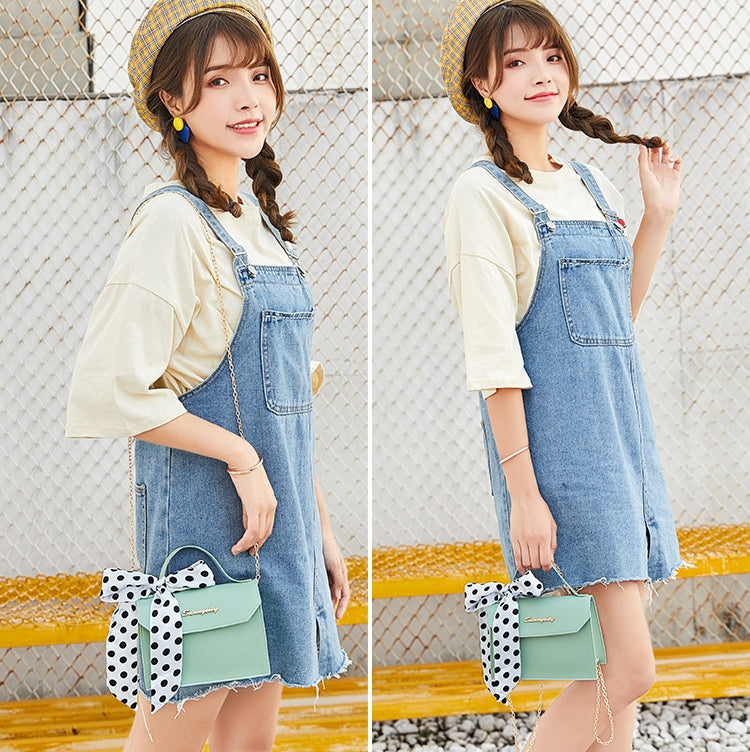2 PCS FS-018 Woman Portable Small Square Bag Chain Shoulder Crossbody Coin Purse(Pink)