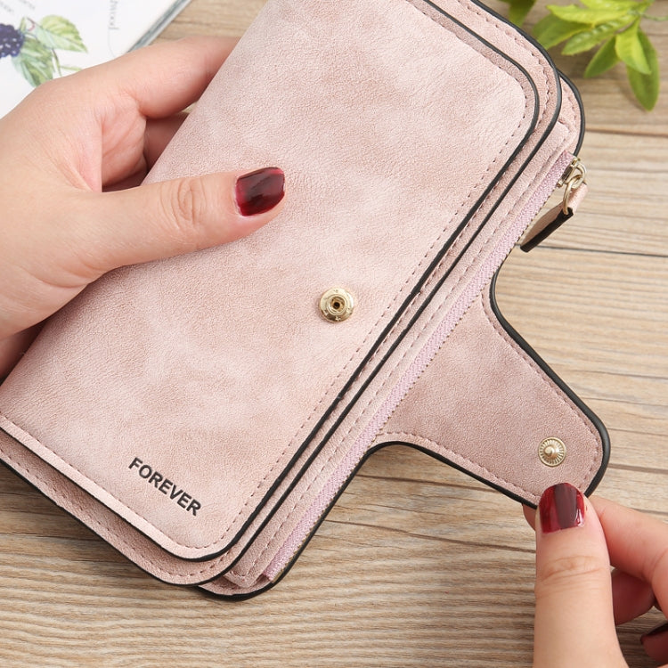 Ladies PU Leather Wallet B821 Frosted Coin Purse Large Capacity Card Holder Green
