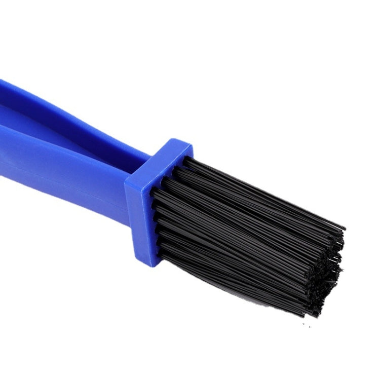 1 Set BG-7168 Bicycle And Motorcycle Cleaning Brush Three-Sided Chain Brush, Colour: Blue + Small Brush, 5 PCS Red, 5 PCS Blue, 5 PCS Black, Red + Small Brush, Blue + Small Brush