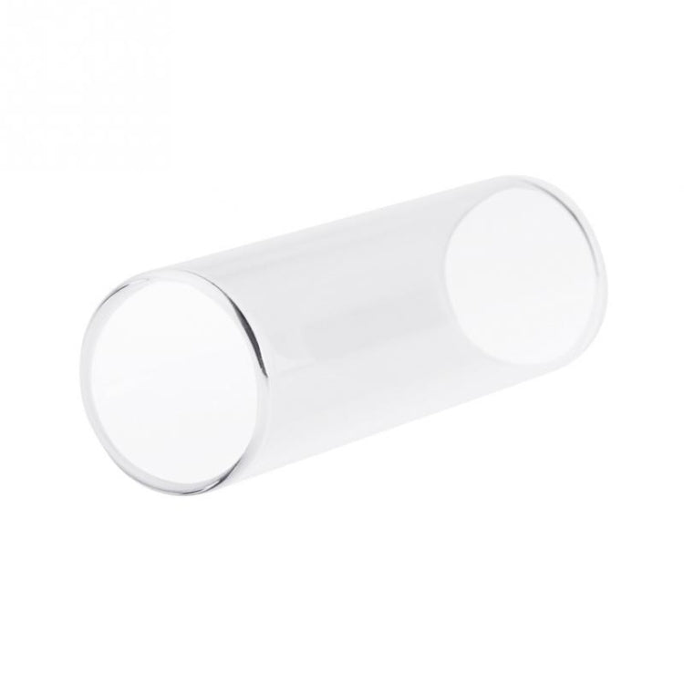 M02219 4 in 1 Plexiglass Slid Bar + Stainless Steel Slid Bar + Celluloid Guitar Finger Pick + Plastic Box Set, Plexiglass Slid Bar