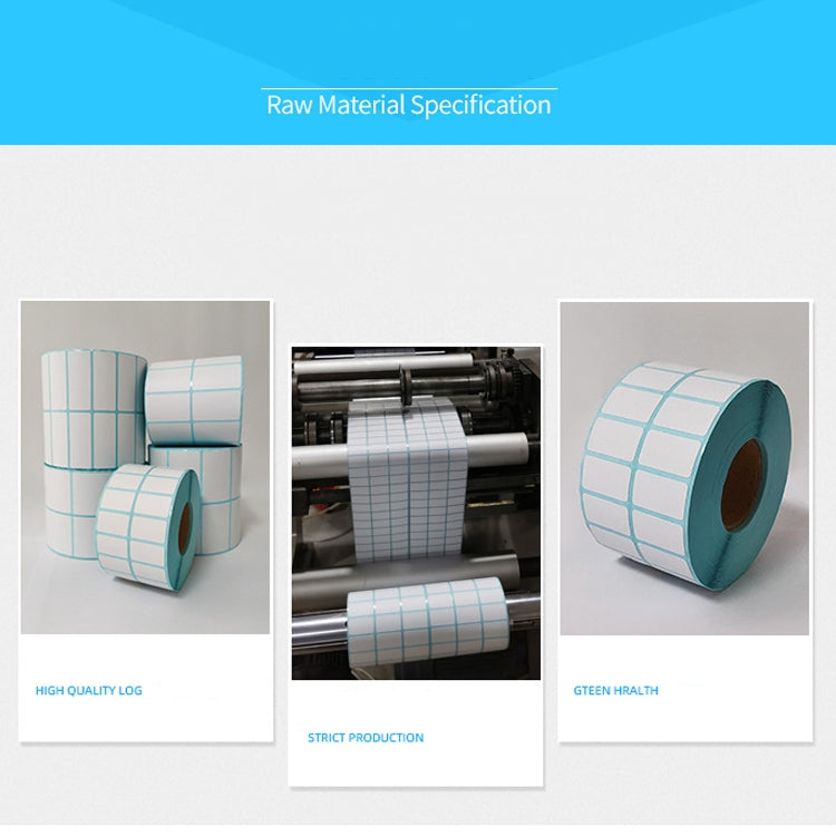 Sc5030 Double-Row Three-Proof Thermal Paper Waterproof Barcode Sticker, 50 x 40 mm (2000 Pieces), 50 x 35 mm (2000 Pieces), 50 x 30 mm (2000 Pieces), 50 x 25 mm (2500 Pieces), 50 x 20  mm (5000 Pieces), 40 x 80  mm (1000 Pieces), 40 x 70 mm (2000 Piece...
