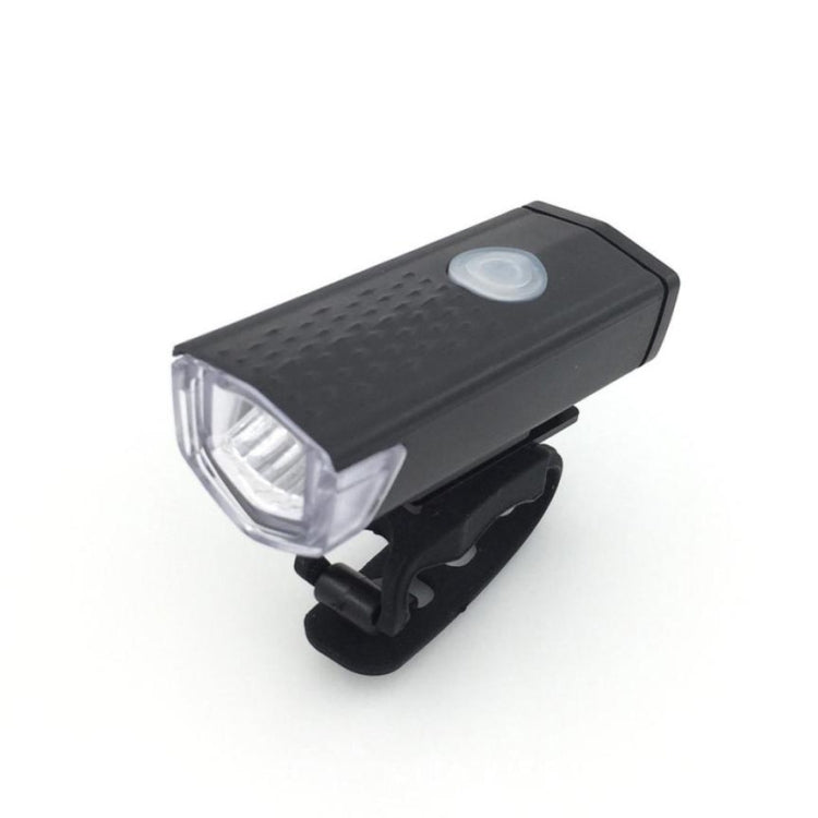 Bicycle Highlight USB Rechargeable Lamp Waterproof Bicycle Headlight Taillight Set, Headlight + Taillight (Black)