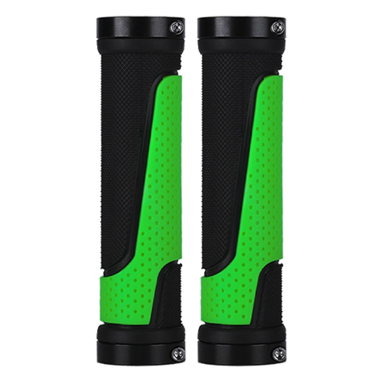 1pair BG-0404 Bicycle Rubber Handle Cover The Mountain Bike Bilateral Lock Dead Anti-Slip Handle Cover