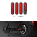 Elektro-Scooter-Rad Vier-Wege-Seitenabdeckung mit Reflexstreifen und Schrauben für Xiaomi Mijia 1S / Pro 2, Rot, Gelb