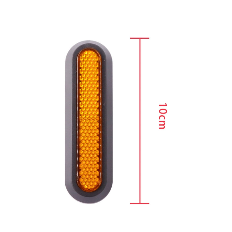 Elektro-Scooter-Rad Vier-Wege-Seitenabdeckung mit Reflexstreifen und Schrauben für Xiaomi Mijia 1S / Pro 2, Rot, Gelb