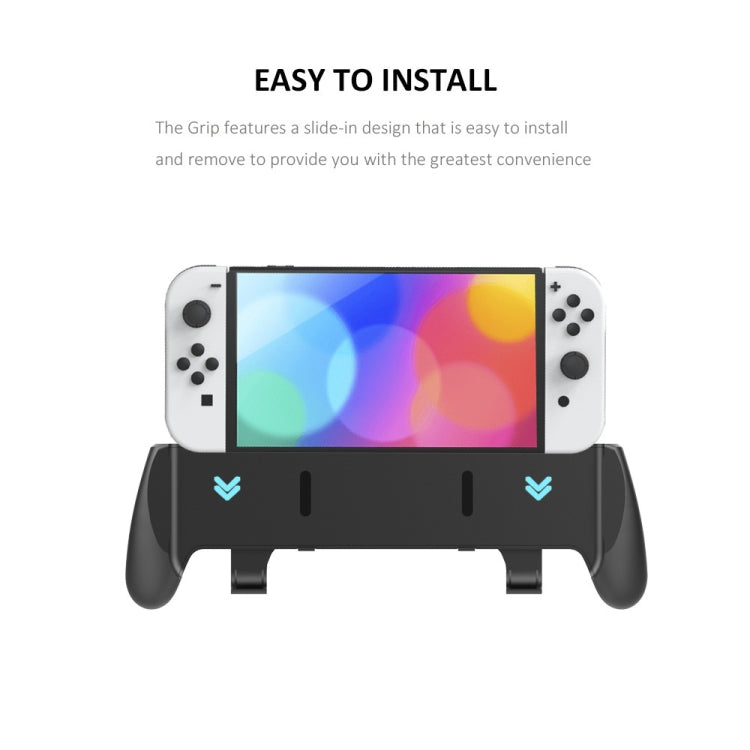 JYS NS218 Multifunctional Game Console Integrated Protective Case With Grip  For Switch OLED, White, Black