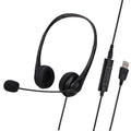 SOYTO SY490 Teaching Office Netzwerk-Klasse Studentenausbildung Computer-Headset, Stil:, Doppeltes Ohr Schwarz Trennung USB