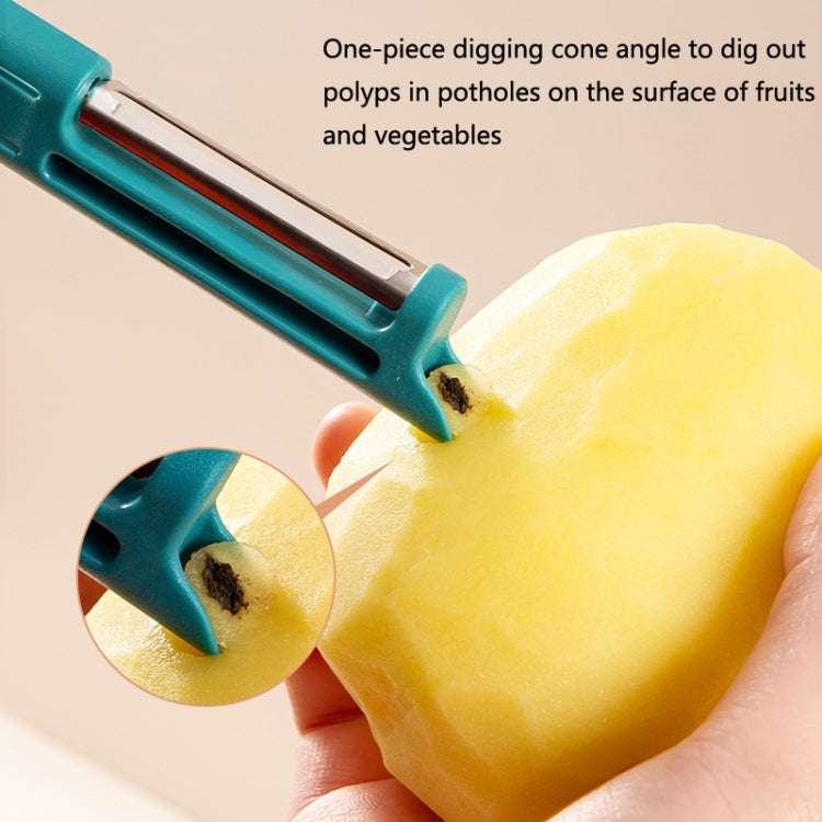 Multifunctional Fruit & Vegetable Cleaning Brush Kitchen Produce Scrubber Tool
