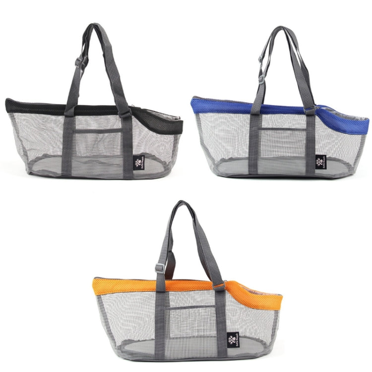 Pttie Baggie Panoramic Breathable Dog Outing Handbag, 0901A Grey + Black, 0901B Grey + Blue, 0901C Grey + Orange