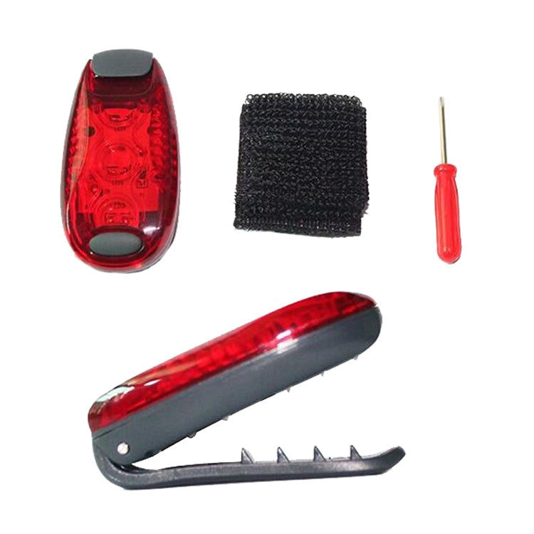 Outdoor Cycling Night Running Warm Light Bicycle Tail Light, Colour: 3 LED Red, 3 LED Red, 3 LED Blue, 3 LED Green, 5 LED Red, 5 LED Blue, 5 LED Green