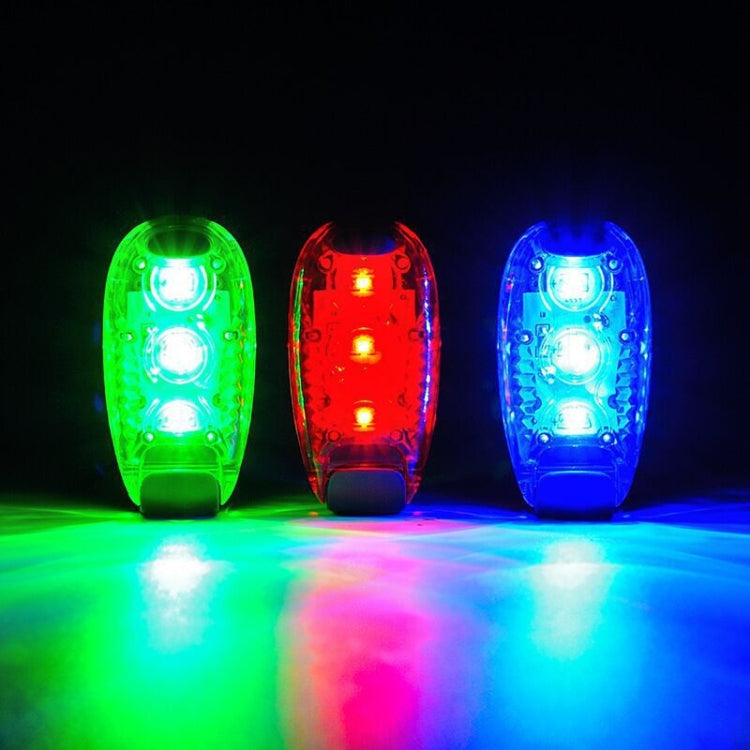 Outdoor Cycling Night Running Warm Light Bicycle Tail Light, Colour: 3 LED Red, 3 LED Red, 3 LED Blue, 3 LED Green, 5 LED Red, 5 LED Blue, 5 LED Green