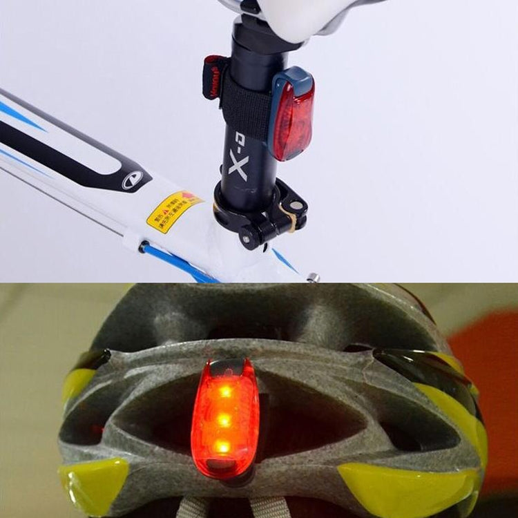 Outdoor Cycling Night Running Warm Light Bicycle Tail Light, Colour: 3 LED Red, 3 LED Red, 3 LED Blue, 3 LED Green, 5 LED Red, 5 LED Blue, 5 LED Green