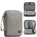 Baona Double Layer Cable Organizer Bag, Digital Accessories Case Grey