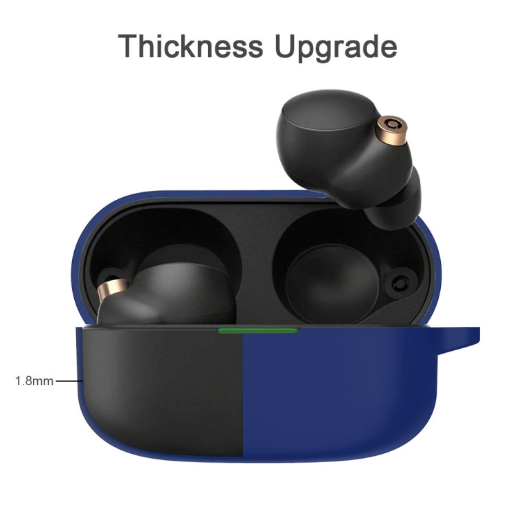 2PCS Silicone Earphone Case for Sony WF-1000XM4 Protective Cover Shockproof Charging Case Skin Dustproof Carrying Case
