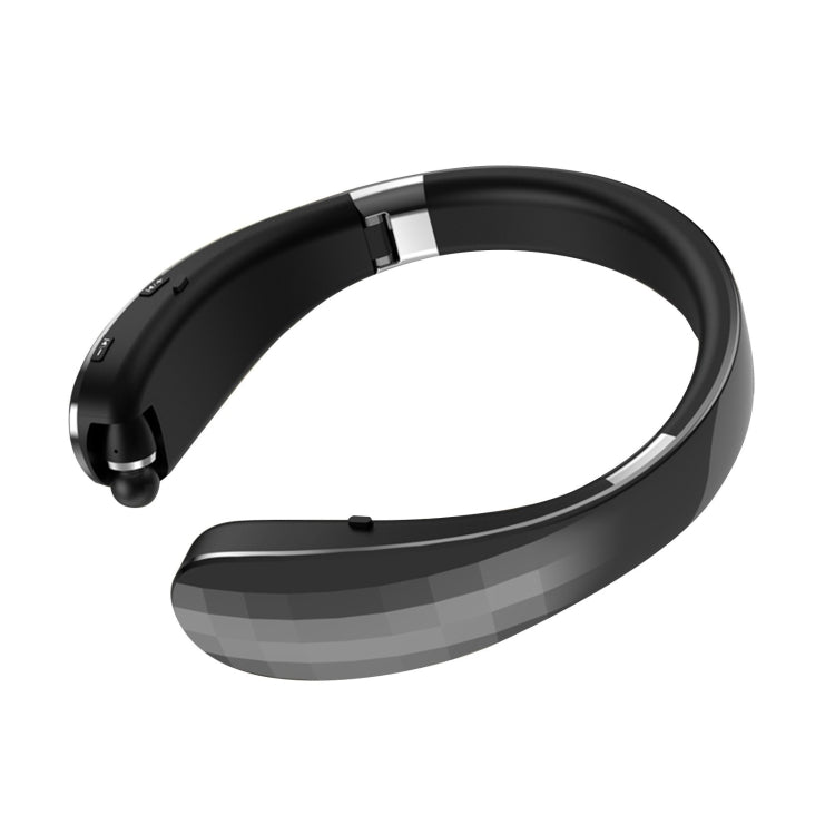 Teleskopischer, um den Hals tragbarer faltbarer Bluetooth-Kopfhörer, Schwarz, Weiß