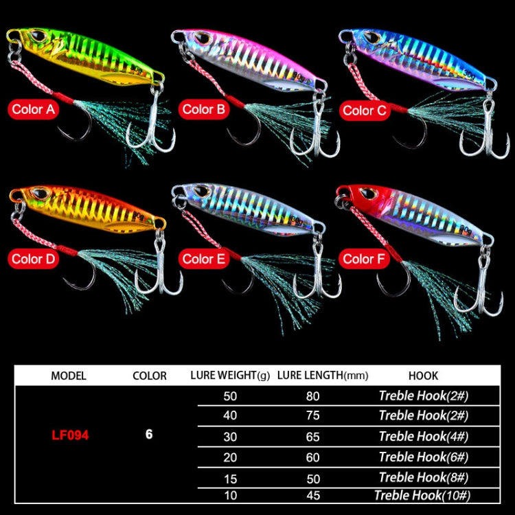 PROBEROS Eisenplatte Bleifisch Fernwurf Metall-Kunstköder, 40G, 50G
