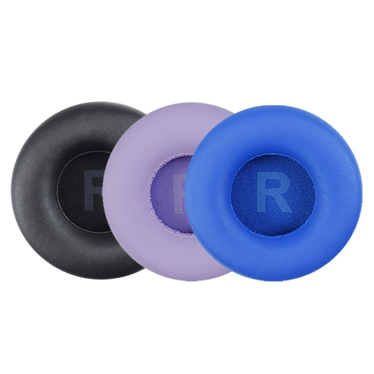 1 Paar Proteinleder-Schwamm-Ohrpolster für JBL T450 / Tune 600 / T500BT, Schwarz, Hellviolett, Meeresblau