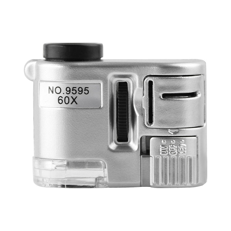 9595 60X LED Light UV Light Mini Microscope, 9595
