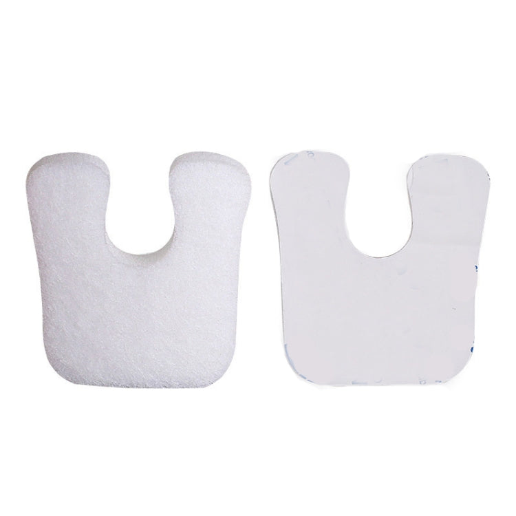 U-Type Sheep Felt Hairy Function Stickers, White, Skin Color