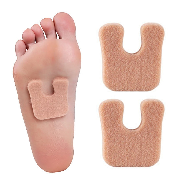 U-Type Sheep Felt Hairy Function Stickers, White, Skin Color