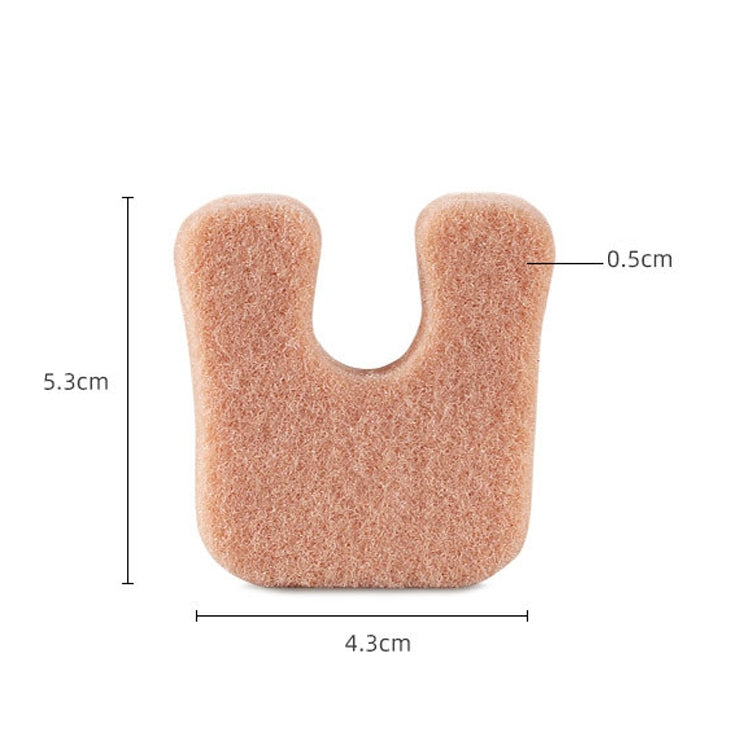 U-Type Sheep Felt Hairy Function Stickers, White, Skin Color
