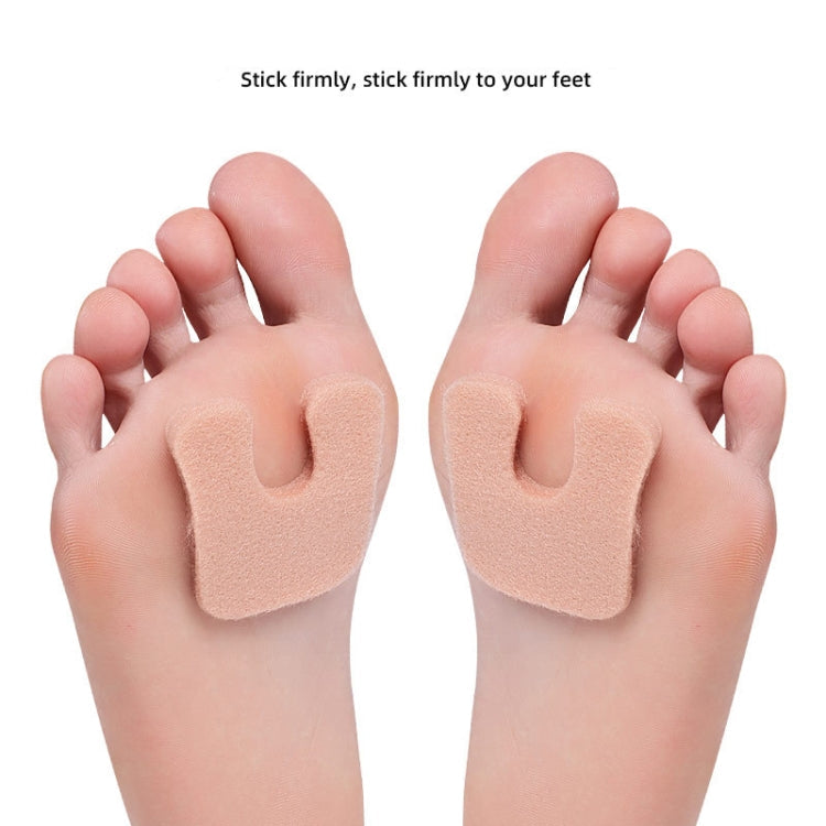 U-Type Sheep Felt Hairy Function Stickers, White, Skin Color