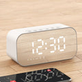 Havit M3 Subwoofer Mini Mirror Clock Bluetooth Speaker, Spsc:, 1200mAh (Black）, 1200mAh (White)