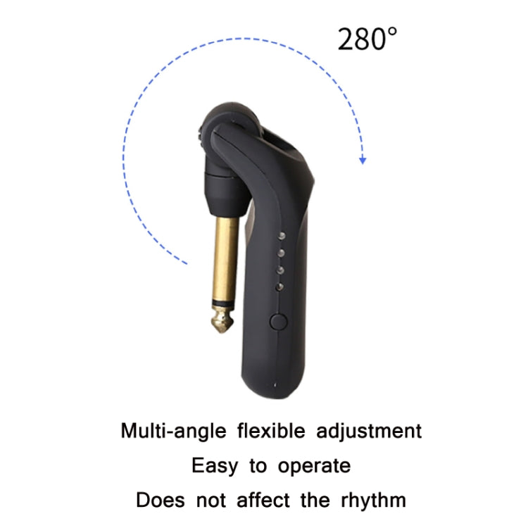 C01 Electric Guitar Wireless Audio Transmitter Receiver, Black