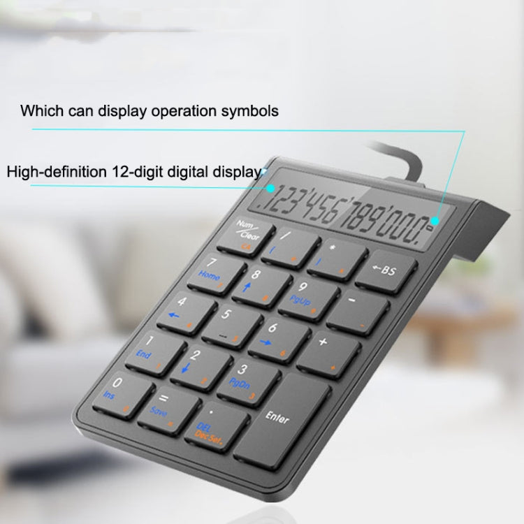 Sunreed SKB886S 19-Tasten kabelgebundenes Keypad mit digitaler USB-Schnittstelle, Kabellänge: 1,5 m, kabelgebunden Weiß, kabelgebunden Schwarz