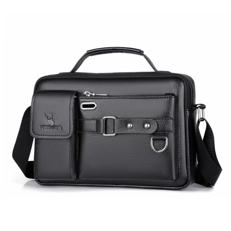 WEIXIER D235 Herren-Umhängetasche Tragbare PU-Leder-Handtasche