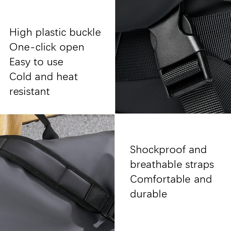 WEIXIER D231 Wasserdichte stoßfeste Oxford-Umhängetasche Herren-Schultertasche (Schwarz)