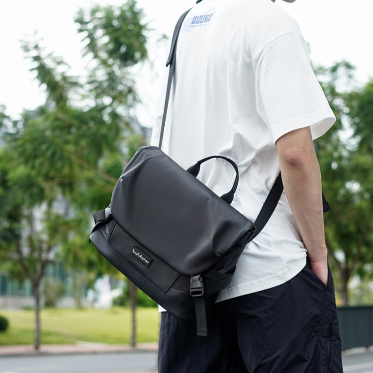 WEIXIER D231 Wasserdichte stoßfeste Oxford-Umhängetasche Herren-Schultertasche (Schwarz)