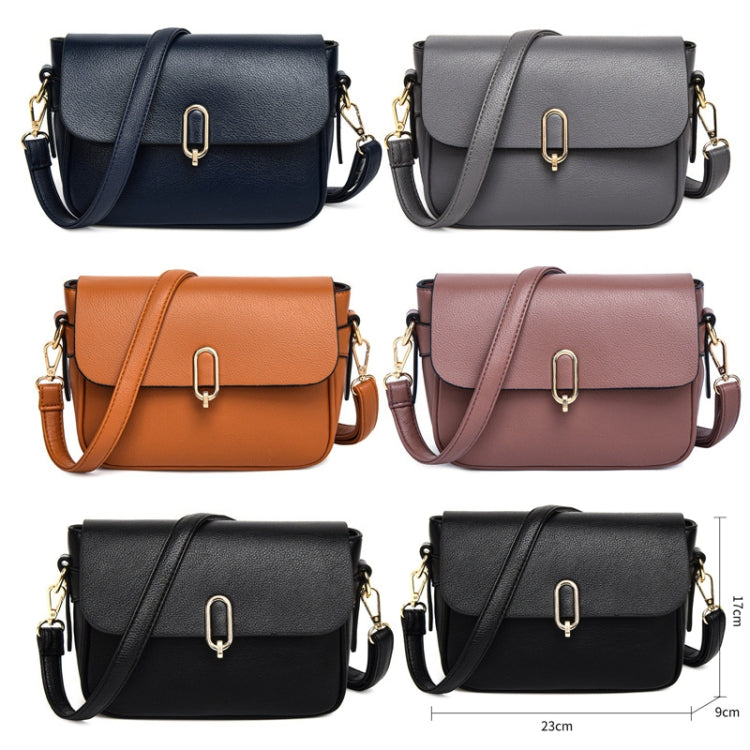 Ladies Texture Large Capacity Single Shoulder Crossbody Bag(Blue)