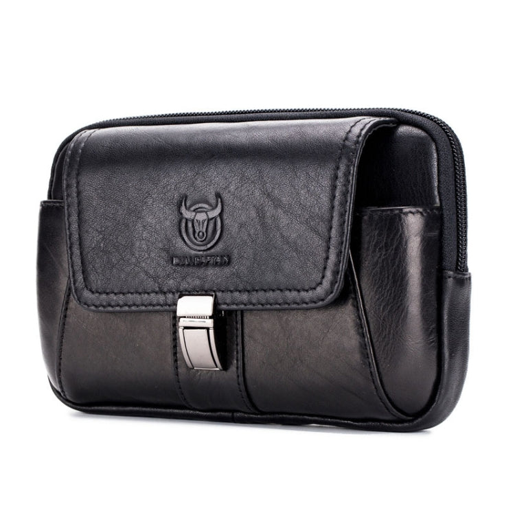 BULL CAPTAIN Multifunctional Leather Mobile Phone Small Waist Bag For Men, Horizontal Brown, Horizontal Black, Vertical Brown, Vertical Black