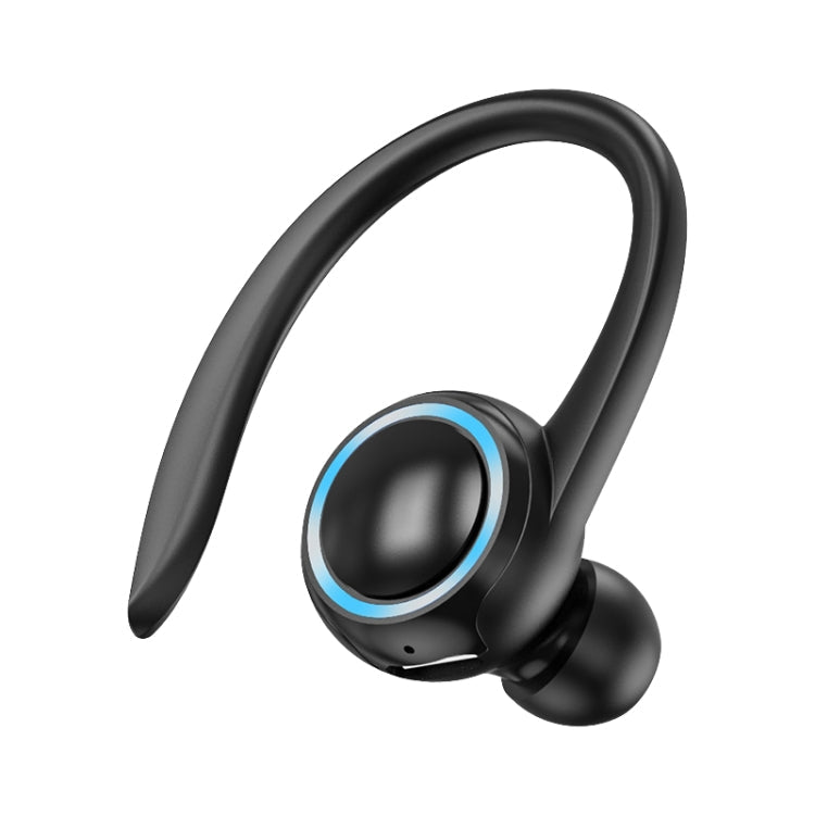 A1S Bluetooth-Ohrhörer, hängend, echte Klangqualität, Sport-Einohrhörer, A1S Schwarz, A1S Weiß