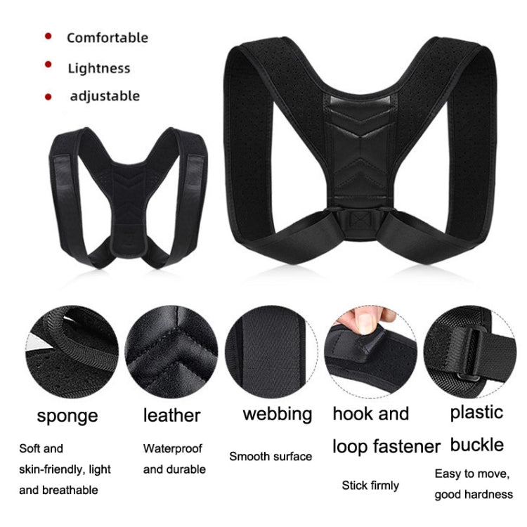 Invisible Breathable Posture Correction Belt Adjustable Back Corrector, Size: S (Gray)