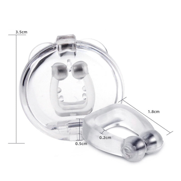 Mini Portable Silicone Anti-Snoring Nose Plugs – Transparent Snore Stopper-10pcs