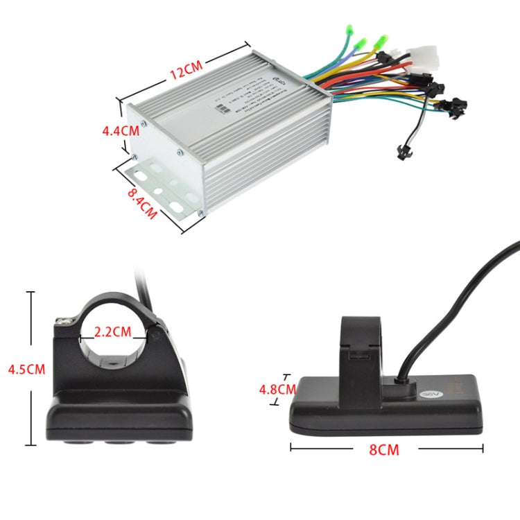 S866 36V-60V  450W-500W 9-tube Brushless Smart Electric Vehicle Controller LCD SpeedMeter Kit
