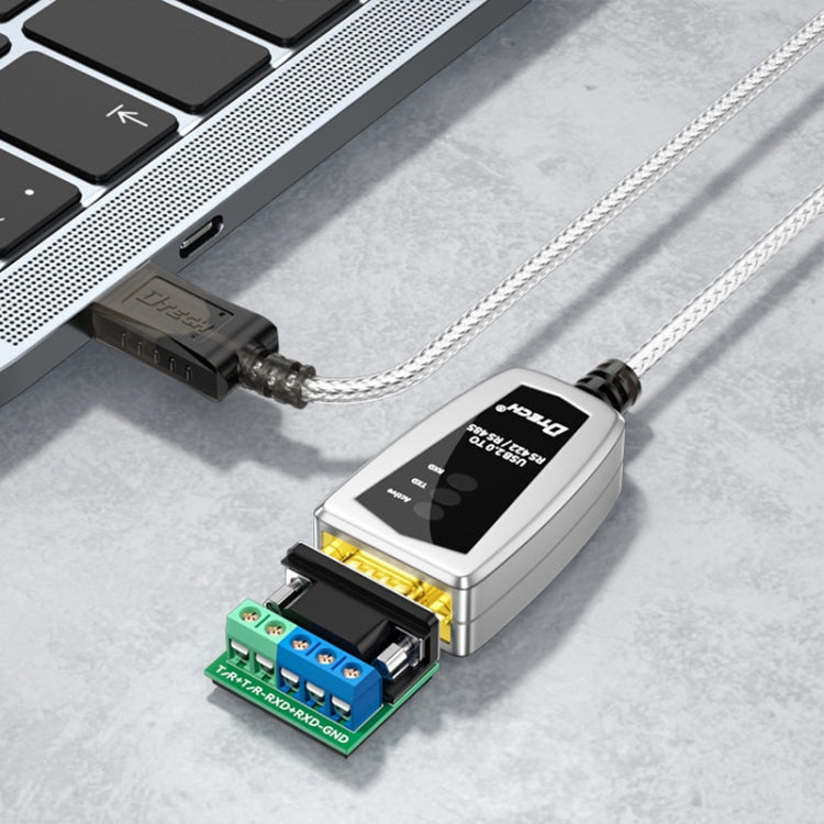 DTECH DT-5119 0,5 m USB-auf-RS485/422 industrieller Konverter Serielles Leitungskommunikationsadapter, DT-5119 0,5 m