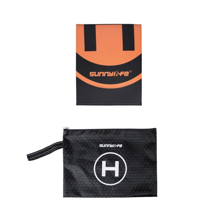 Sunnylife Drohne Universelles doppelseitiges faltbares Leder-Helipad, Größe: 55 x 50 cm