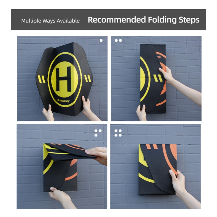 Sunnylife Drohne Universelles doppelseitiges faltbares Leder-Helipad, Größe: 55 x 50 cm