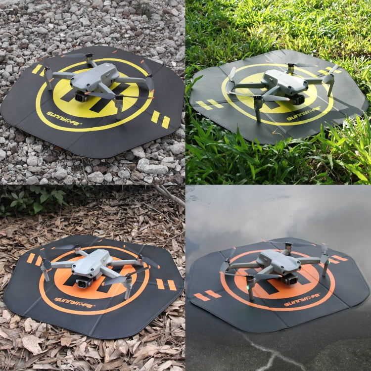 Sunnylife Drohne Universelles doppelseitiges faltbares Leder-Helipad, Größe: 55 x 50 cm