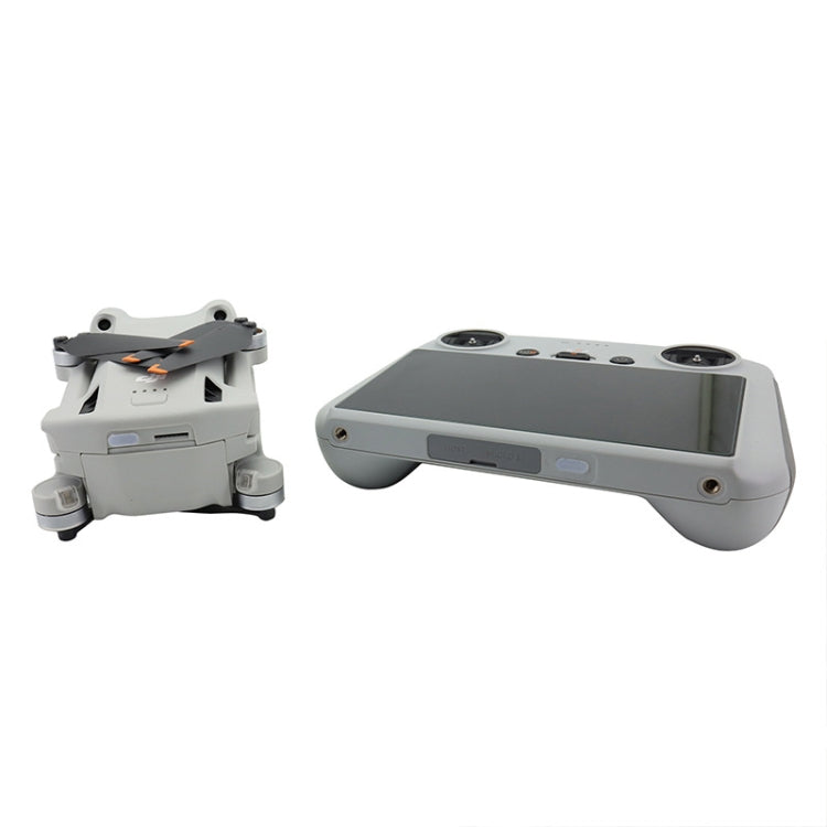 2 Sets Drone Body Remote Control Charging Port Dust Plug for DJI Mini 3 Pro, Transparent, Black, Transparent+Black