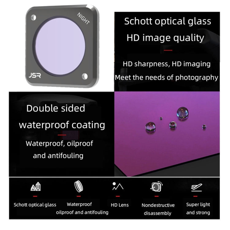 JUNESTAR Action-Kamera-Filter für DJI Action 2, Ausführung:, ND4, ND8, ND16, ND32, ND64, ND1000, ND8PL, Makro 10X, Nacht, CS-3IN1, CS-4in1, CS-4in1 (NDPL), CS-6IN1, CS-8in1