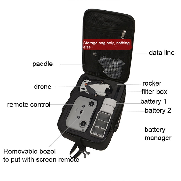 BKANO Aufbewahrungstasche Umhängetasche Messenger Bag Koffer für DJI Mini 3 Pro, Für DJI Mini 3 Pro