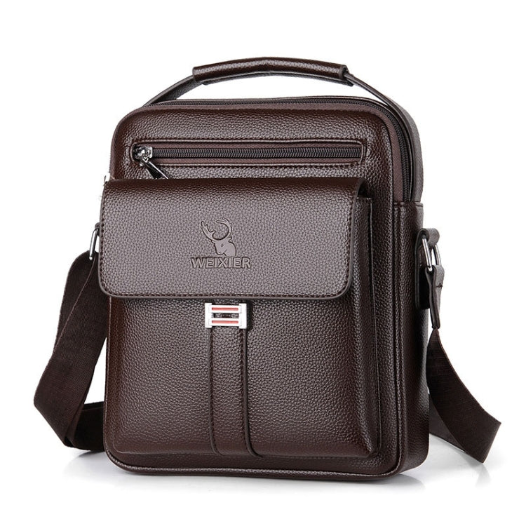 WEIXIER D244 Men Shoulder Bag Large Capacity Business Retro Messenger Bag, D244 Black, D244 Brown