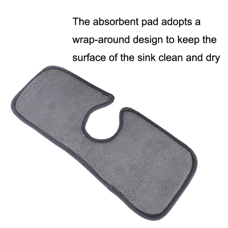 Absorbent Basin Drain Pad Quick Dry Water Mat Fiber Cleaning Kitchen Bathroom Pad